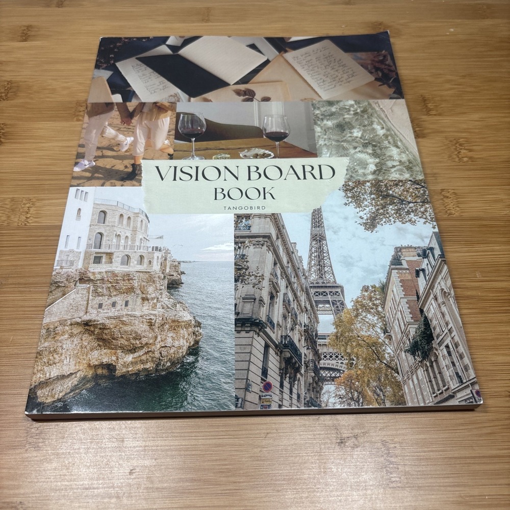 TangoBird Vision Board Book - Goal Setting & Motivation Scrapbook
